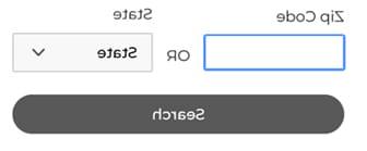 small screenshot showing zip code and state entry boxes with search button
